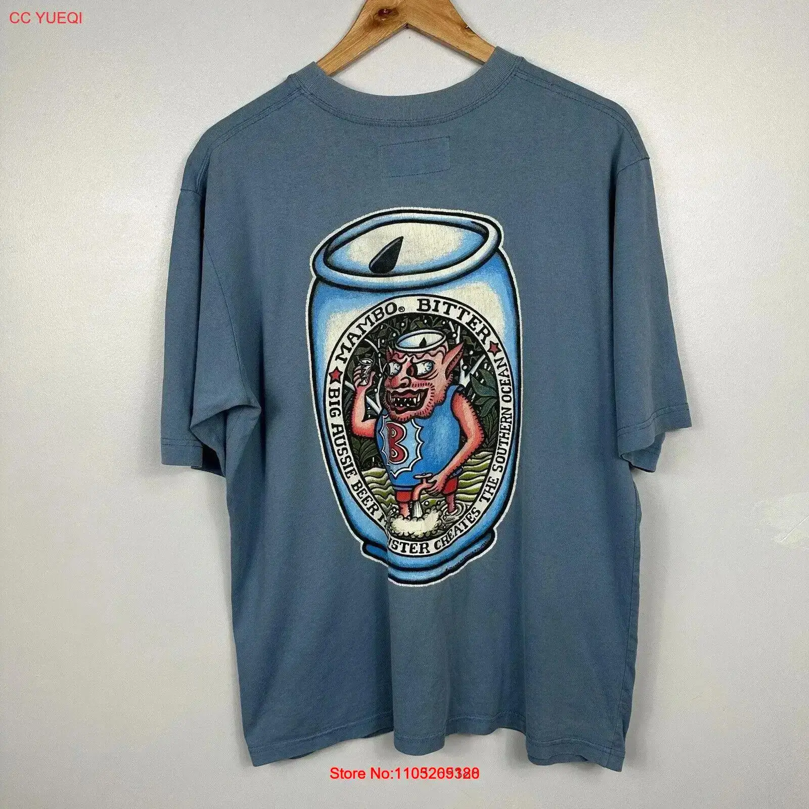 Vintage Fashion Jersey - ヴィンテージ マンボ T シャツ 1999 ビール