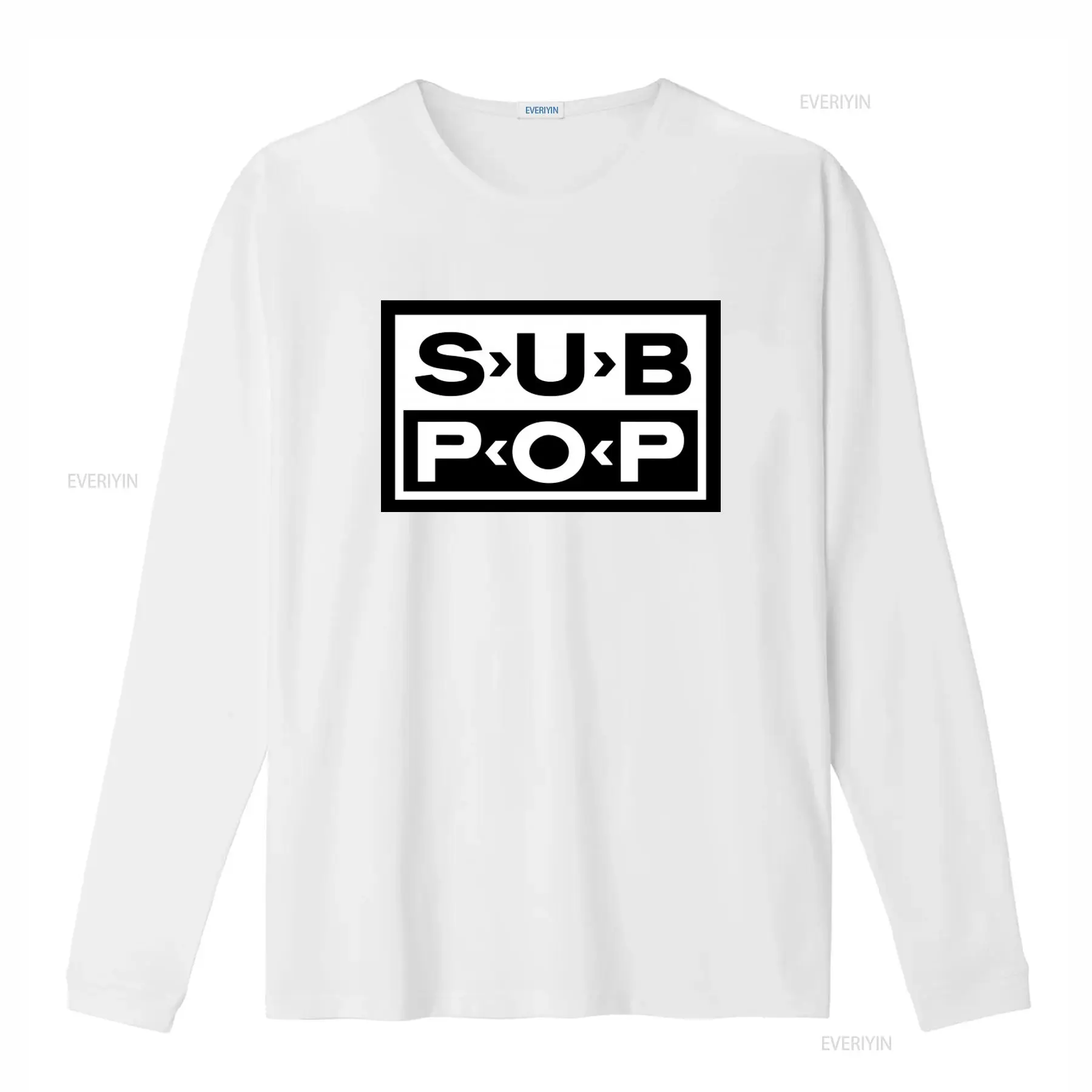 サブポップロゴTシャツ ブラック ホワイトプリント レトロス - Vintage Fashion Jersey のレビューと価格