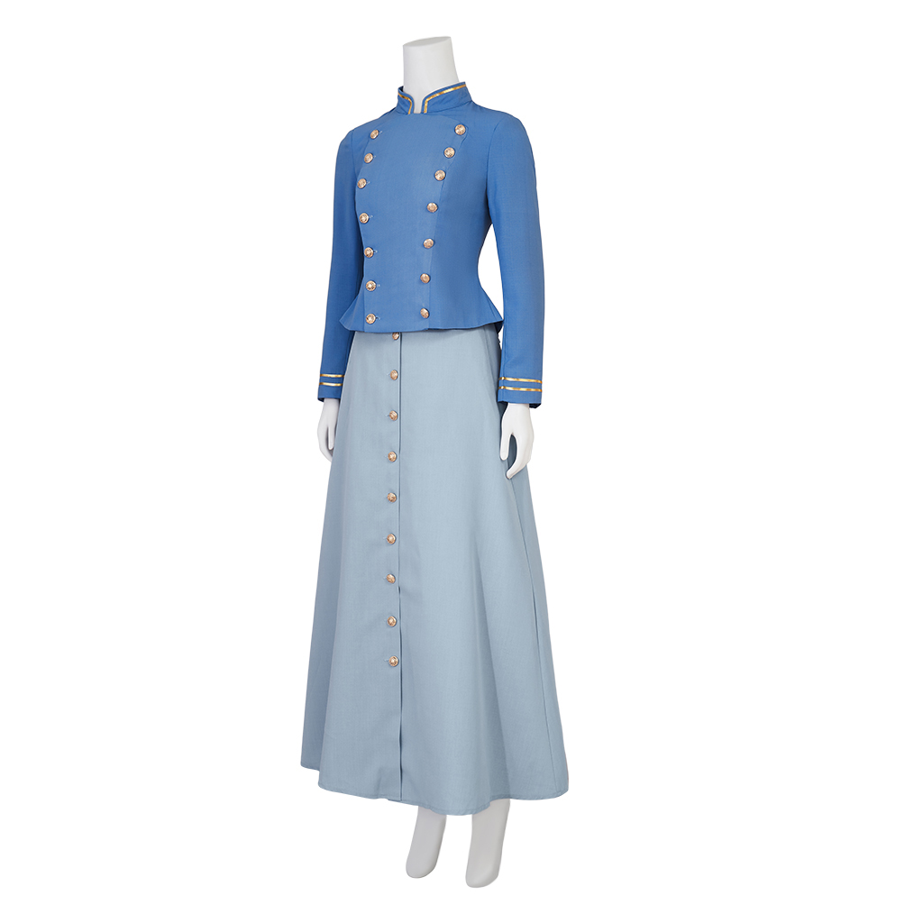 映画コスプレエノラホームズ 2 コスプレ衣装ブルードレス女性 - Vintage Fashion Dresses のレビューと価格