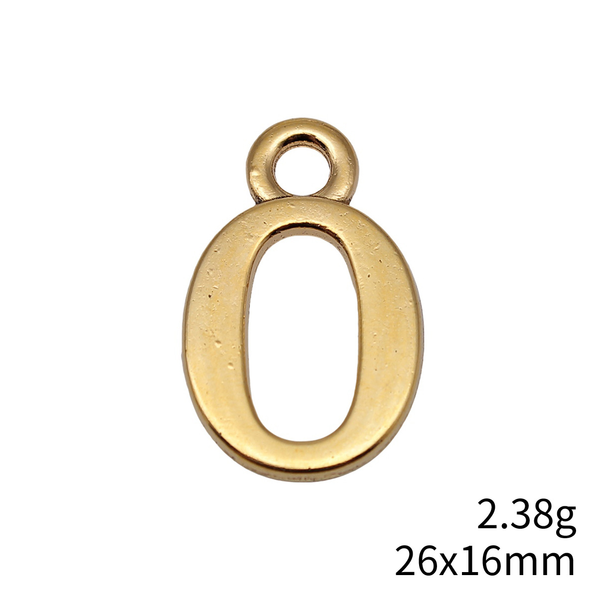 10 個 26x16mm アンティークゴールドカラー番号 0 - Vintage Fashion Online のレビューと価格