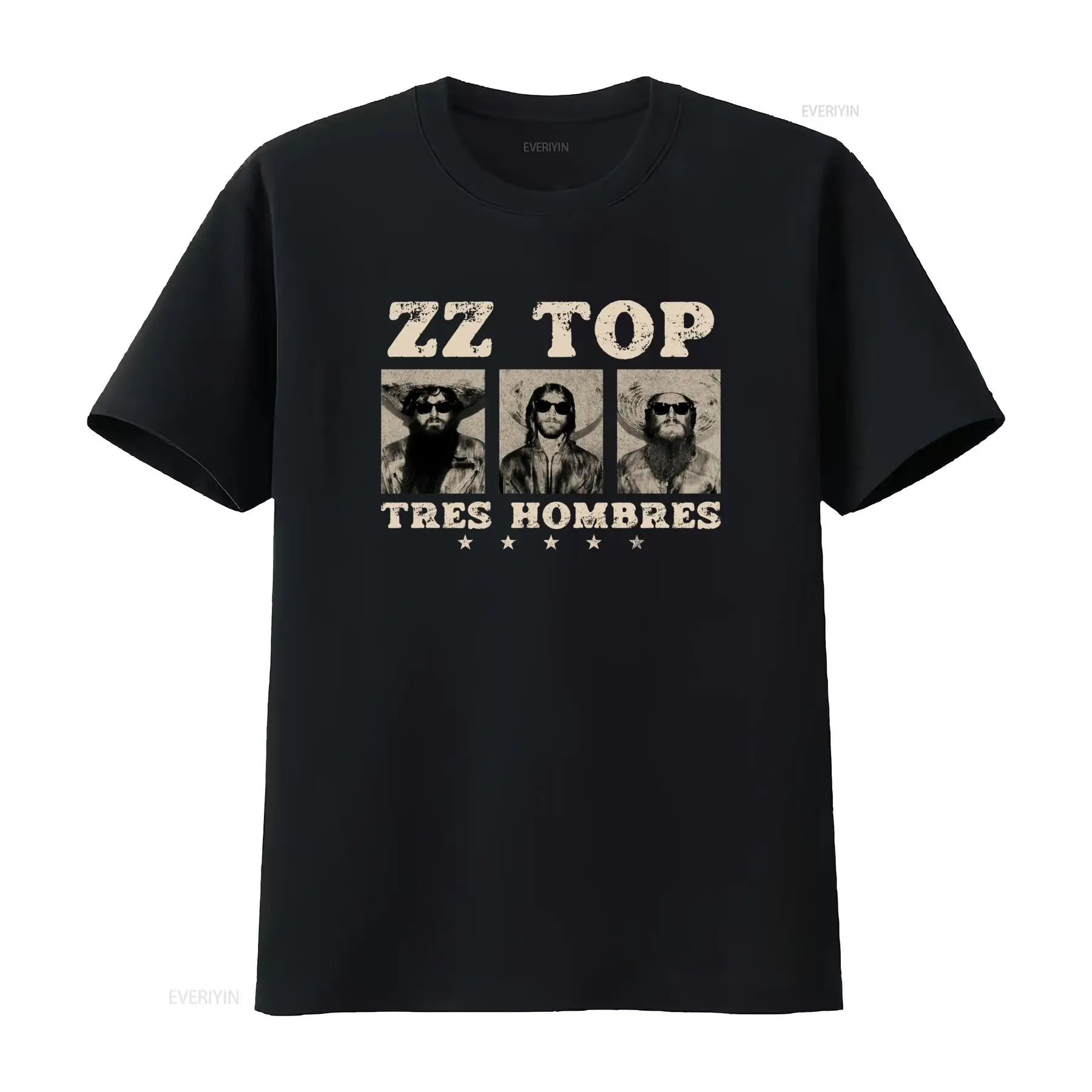 Tres Hombres ZZ Top レトロ ロック ブル - Vintage Fashion La のレビューと価格