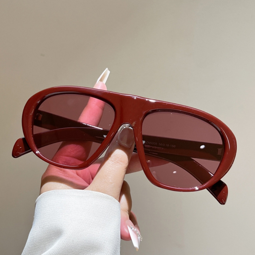 新しい特大パイロットサングラス女性男性ヴィンテージブランドサ - Vintage Fashion Enthusiasts のレビューと価格