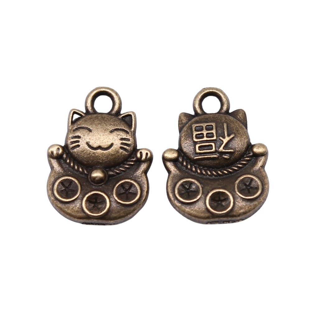 10 個 15 × 11 ミリメートル 3 色アンティークシ - Vintage Fashion Online のレビューと価格