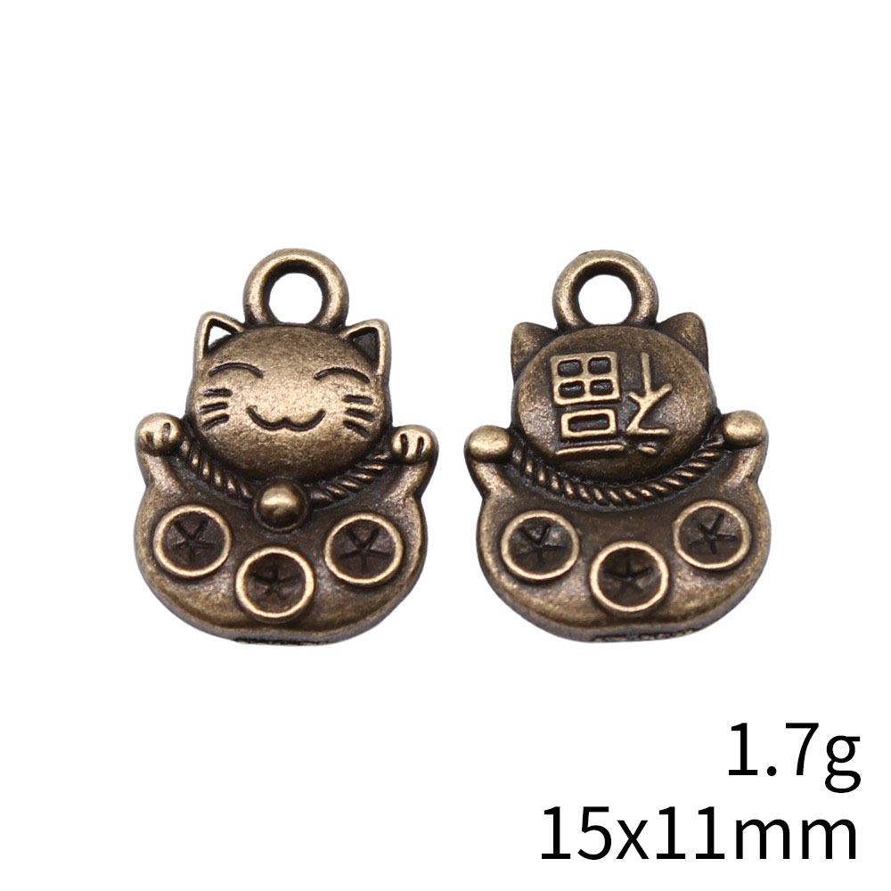 10 個 15 × 11 ミリメートル 3 色アンティークシ - Vintage Fashion Online のレビューと価格