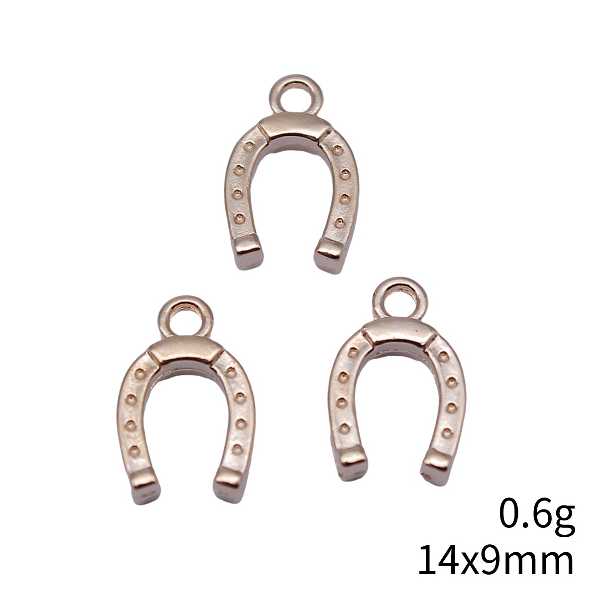 40個 14x9mm(0.55x0.35インチ) 3色 馬蹄 - Vintage Fashion Online のレビューと価格